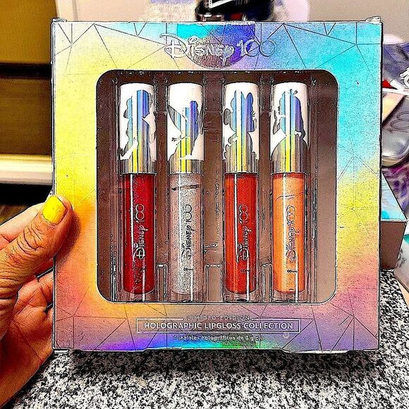 Disney 100 Years of Wonder Limited Edition Holographic Lipgloss Collection - Picture 1 of 13